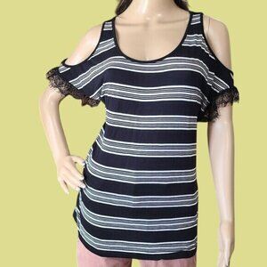 i Jeans by Buffalo Women's Size Large Cold Shoulder